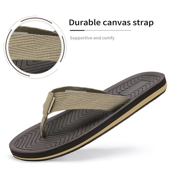Men's Canvas Flip Flops