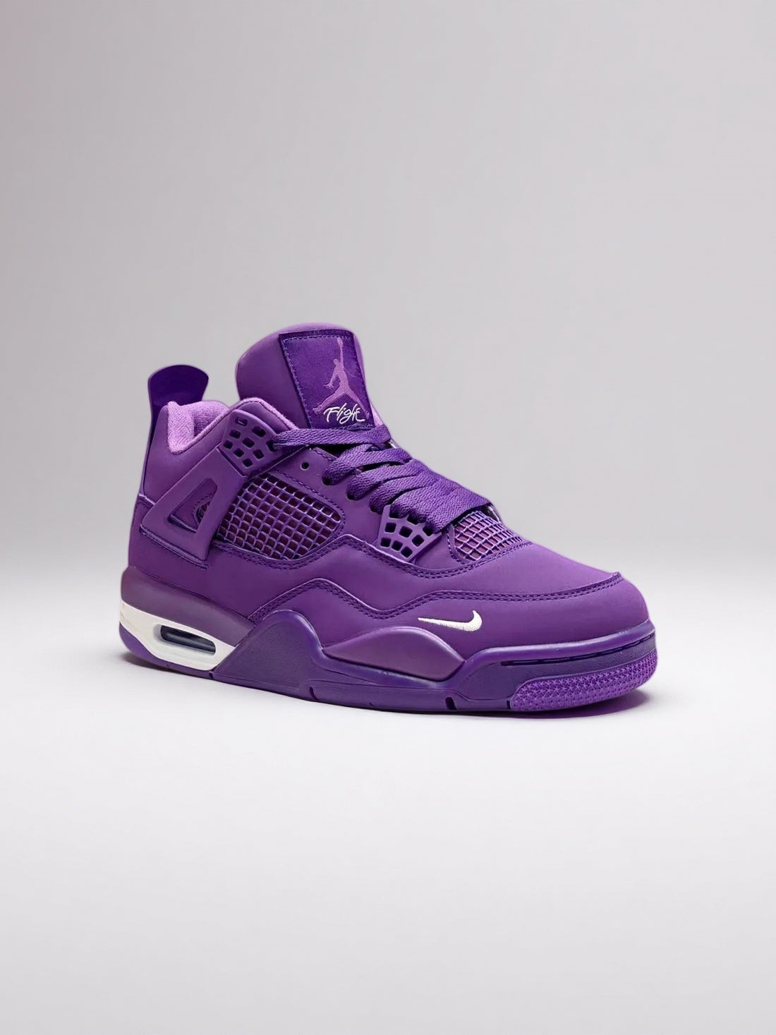 Vibrant Purple Low-Top Lace-Up Sneakers