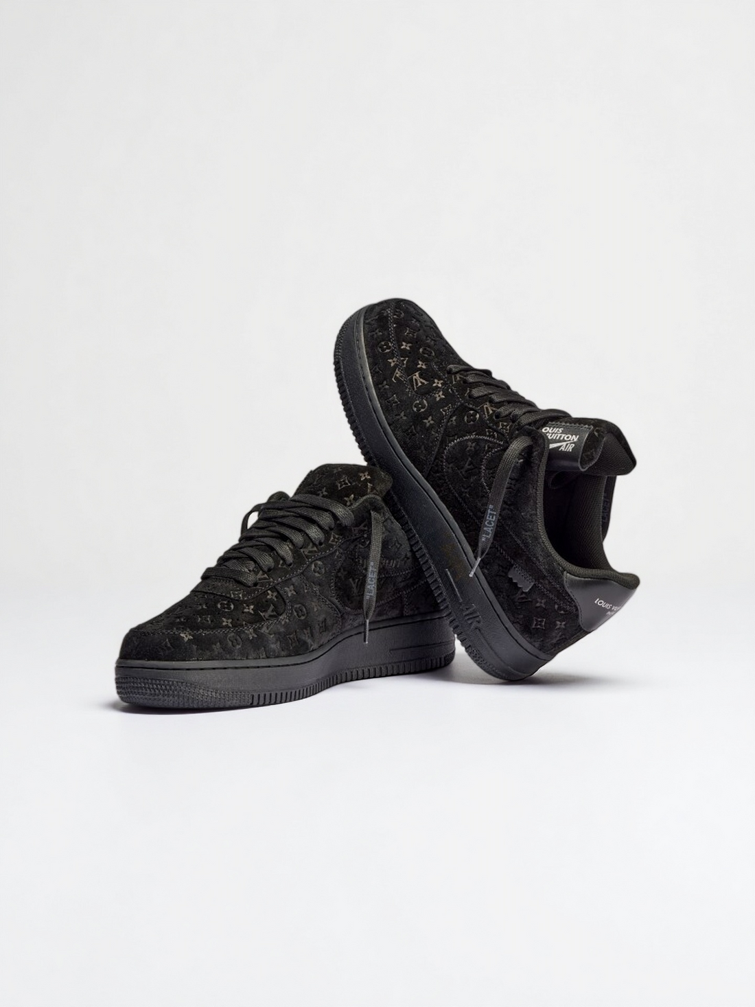 AF1 Black Embossed Collaboration Sneakers