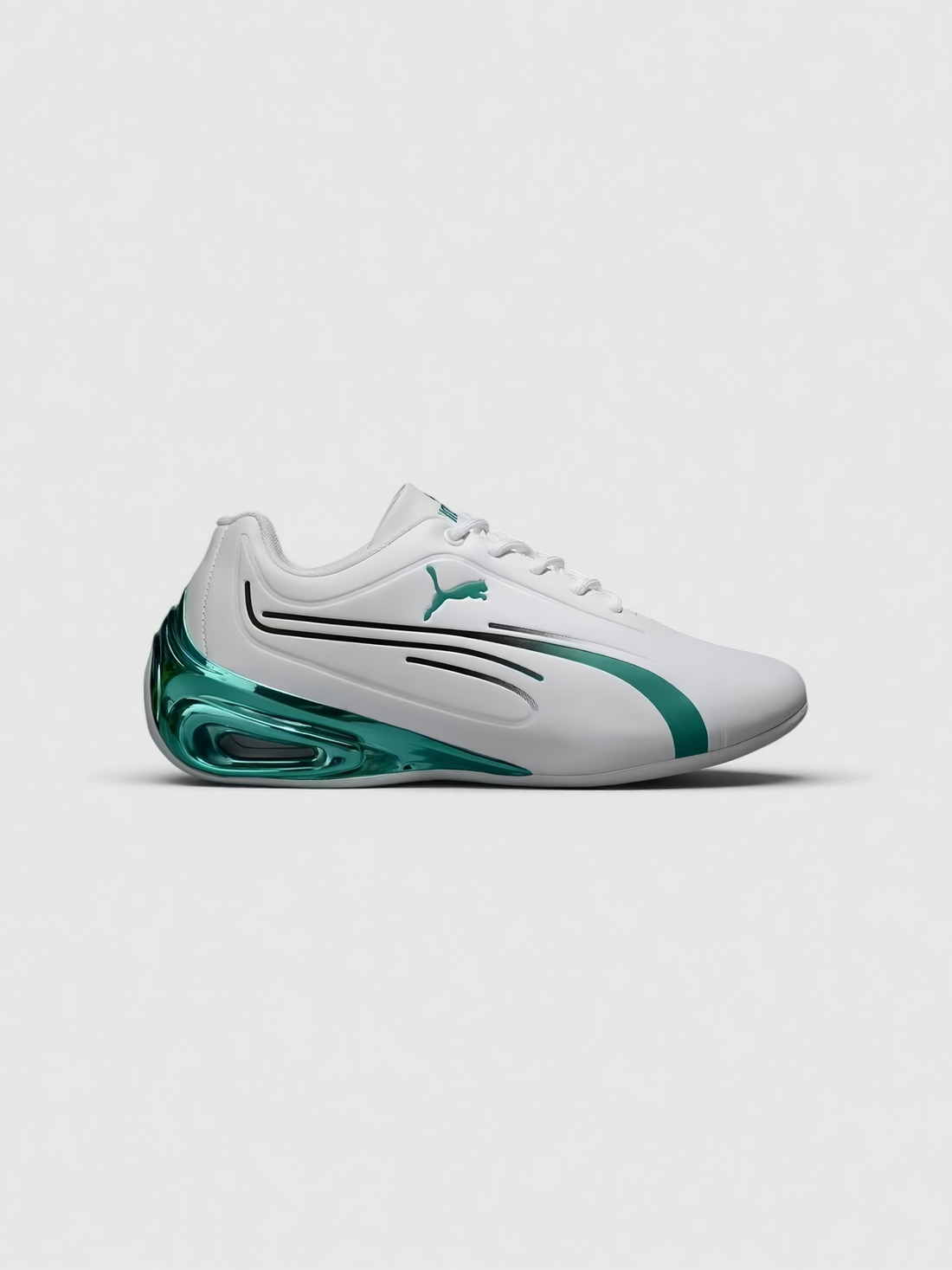 Men's Silver-Trimmed Fashion Sneakers