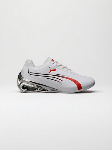 Men's Silver-Trimmed Fashion Sneakers